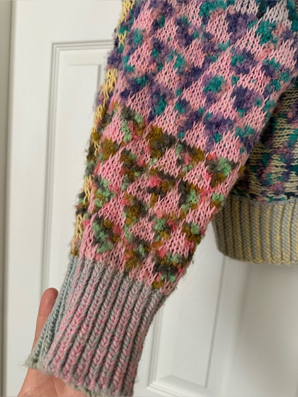 Anthropologie textured cardigan sweater size large - Picture 10 of 13